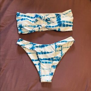 Tie Dye Knot High Cut Bikini
